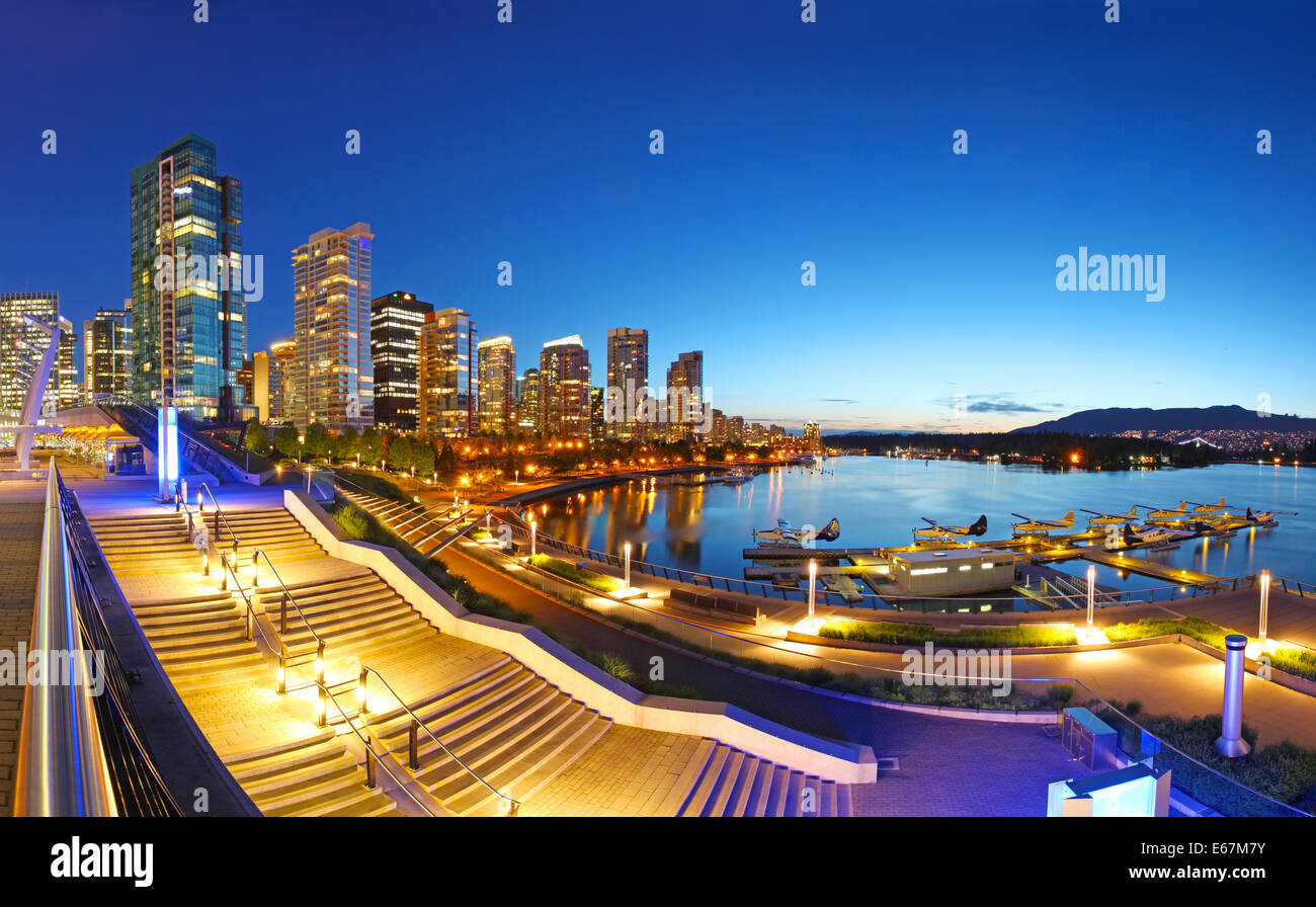 La città di Vancouver in Canada Foto Stock