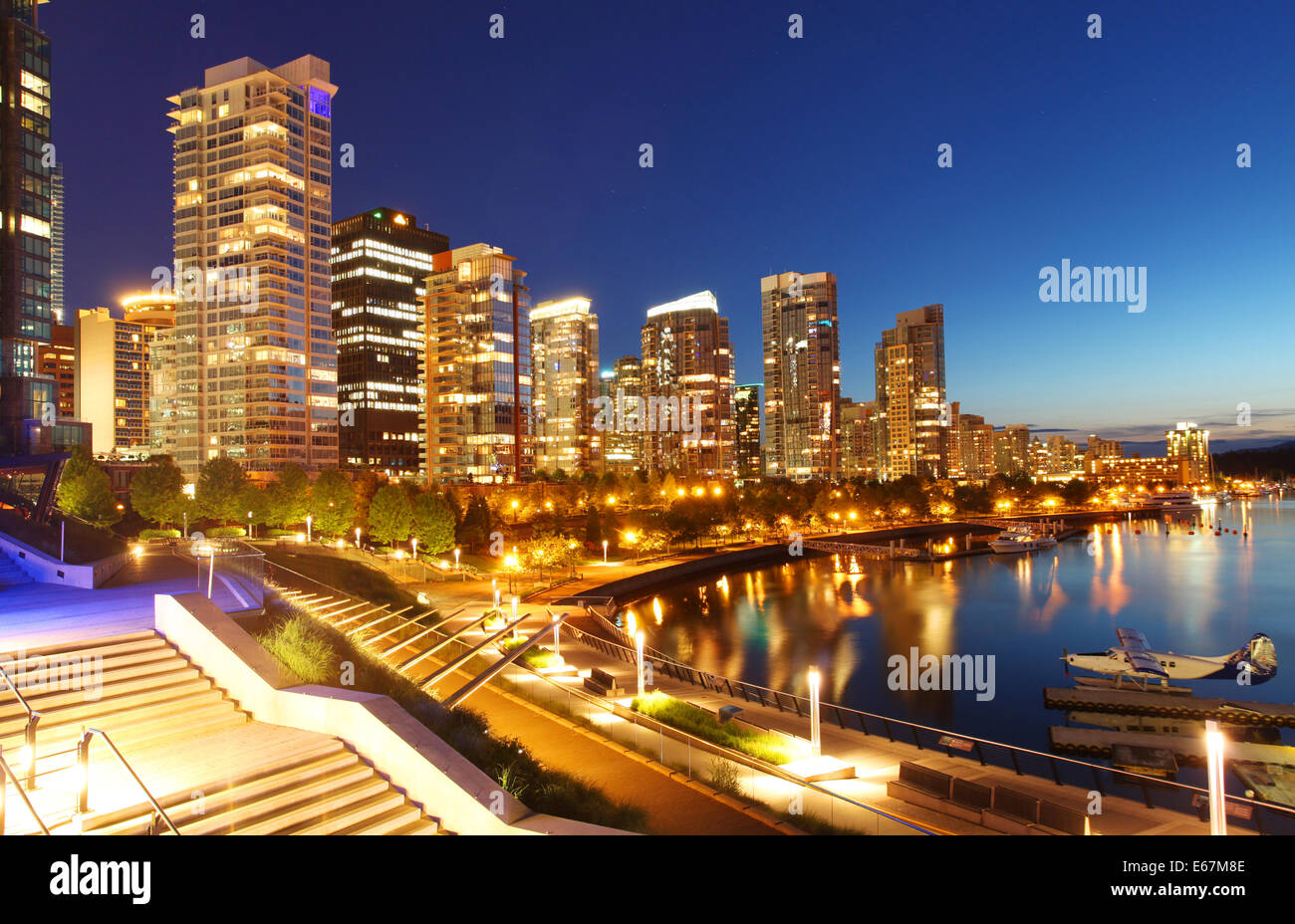 La città di Vancouver in Canada Foto Stock
