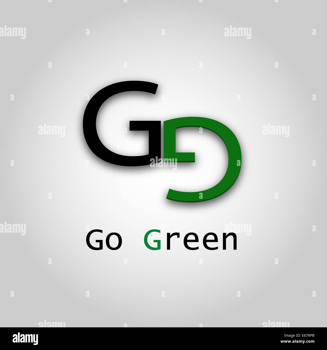 Go Green Foto Stock