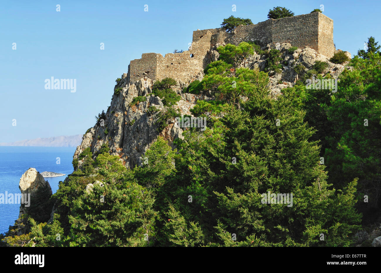 Monolithos Foto Stock