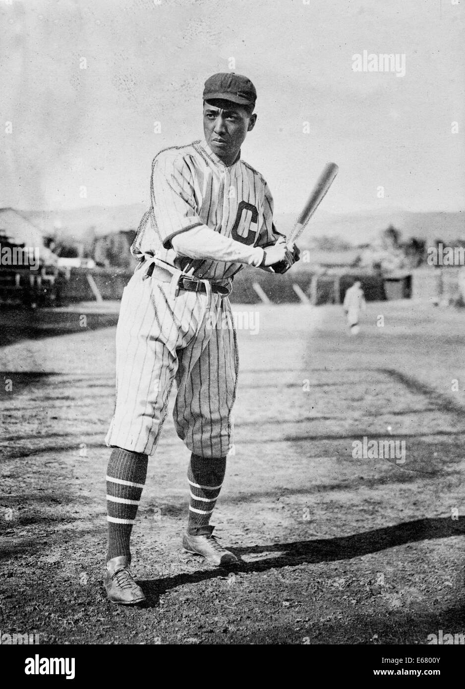 Lang Akana, capitano e primo baseman, Università cinese di baseball, circa 1914 Foto Stock