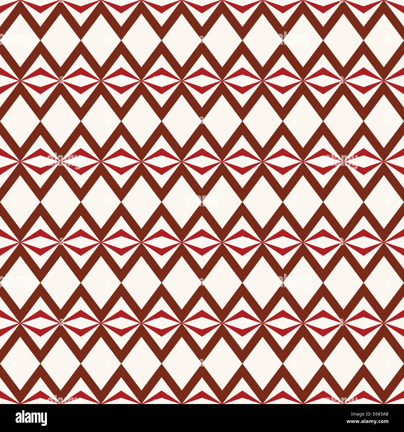 Retrò seamless pattern con triangolo, rombo forme. Foto Stock