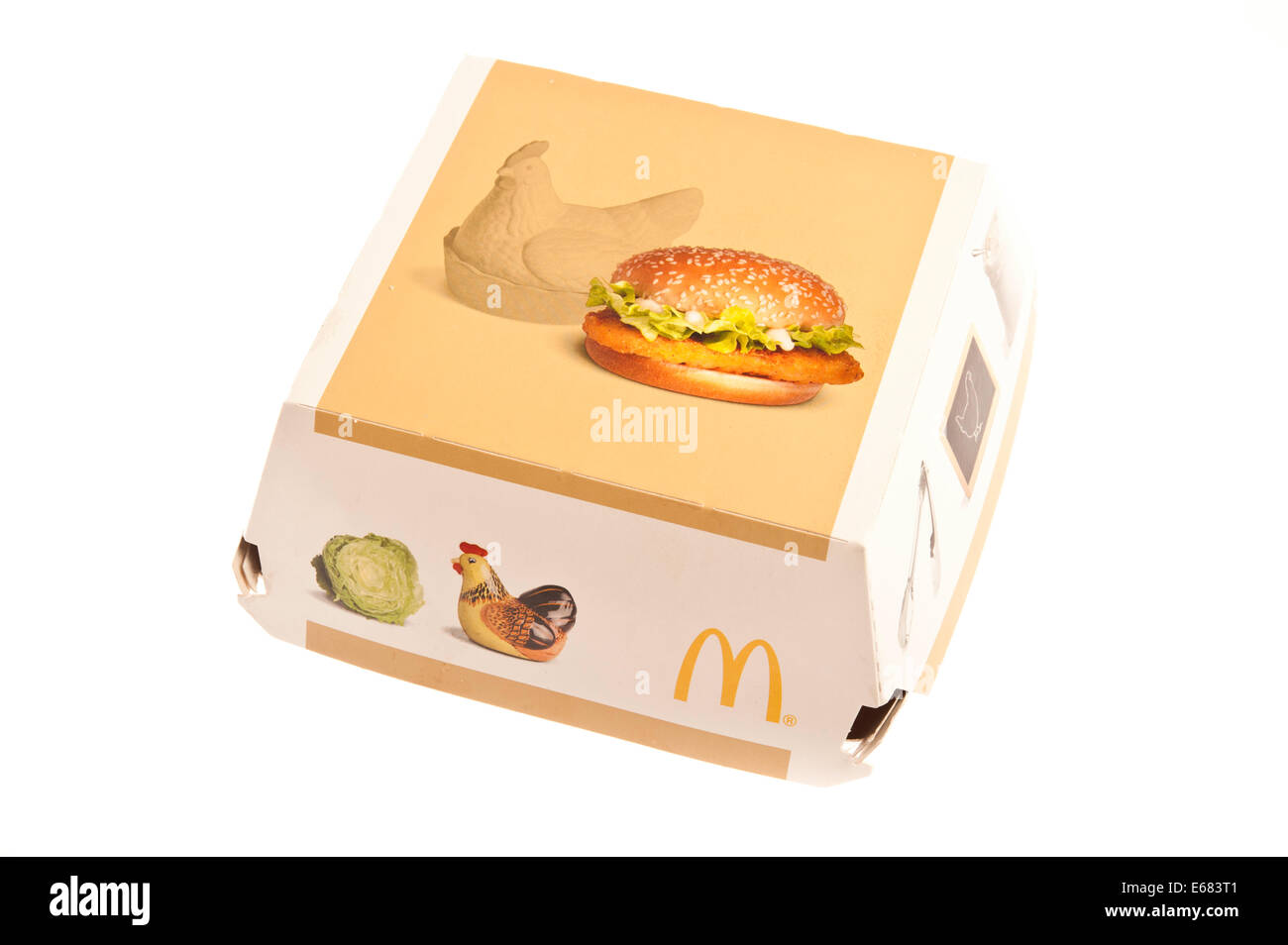 McDonalds Mc Chicken box Foto stock - Alamy