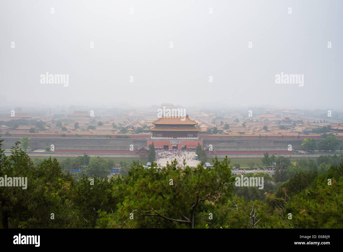 Parco Jingshan, Xicheng, Pechino, Cina Foto Stock