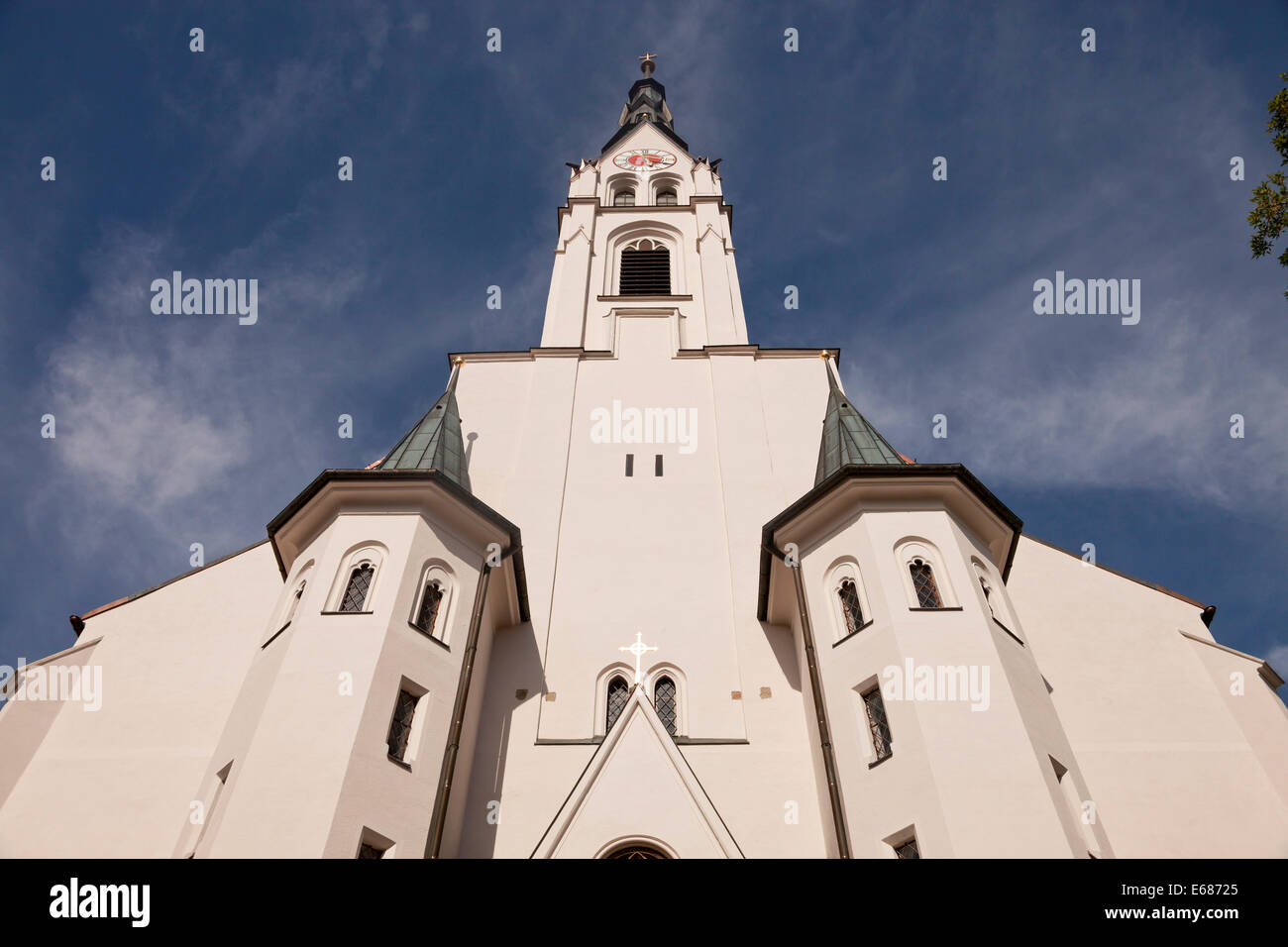 Chiesa Parrocchiale dell'Assunzione di Maria / Mariä assunta in Bad Tölz , Baviera Germania, Europa Foto Stock