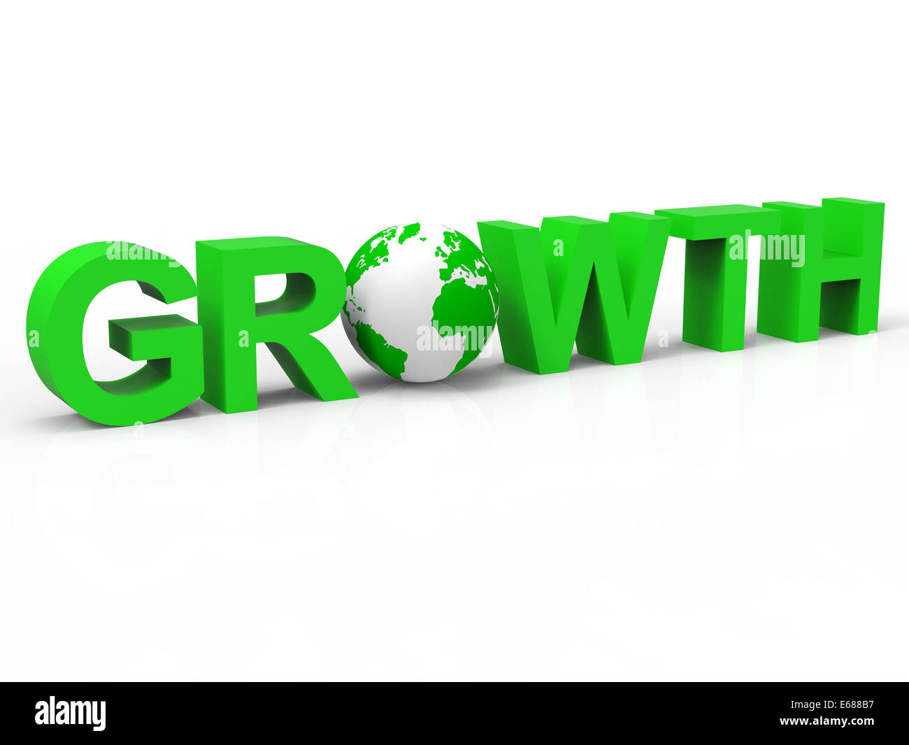 La crescita finanziaria in rappresentanza di sviluppare e migliorare il reddito Foto Stock