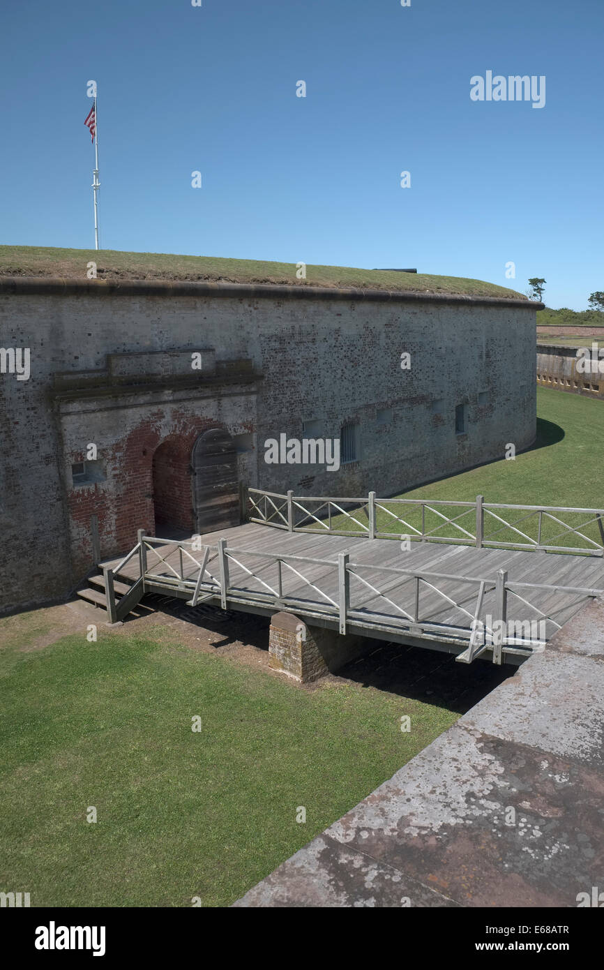 Fort Macon State Park. Atlantic Beach, Carolina del Nord Foto Stock