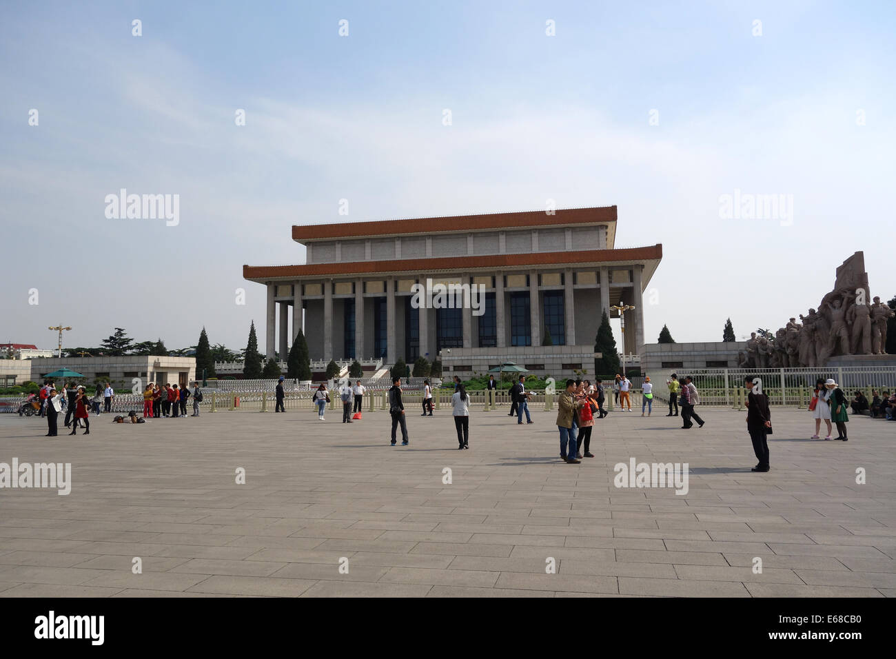 Mausoleo di Mao Zedong in piazza Tiananmen Pechino CINA Foto Stock