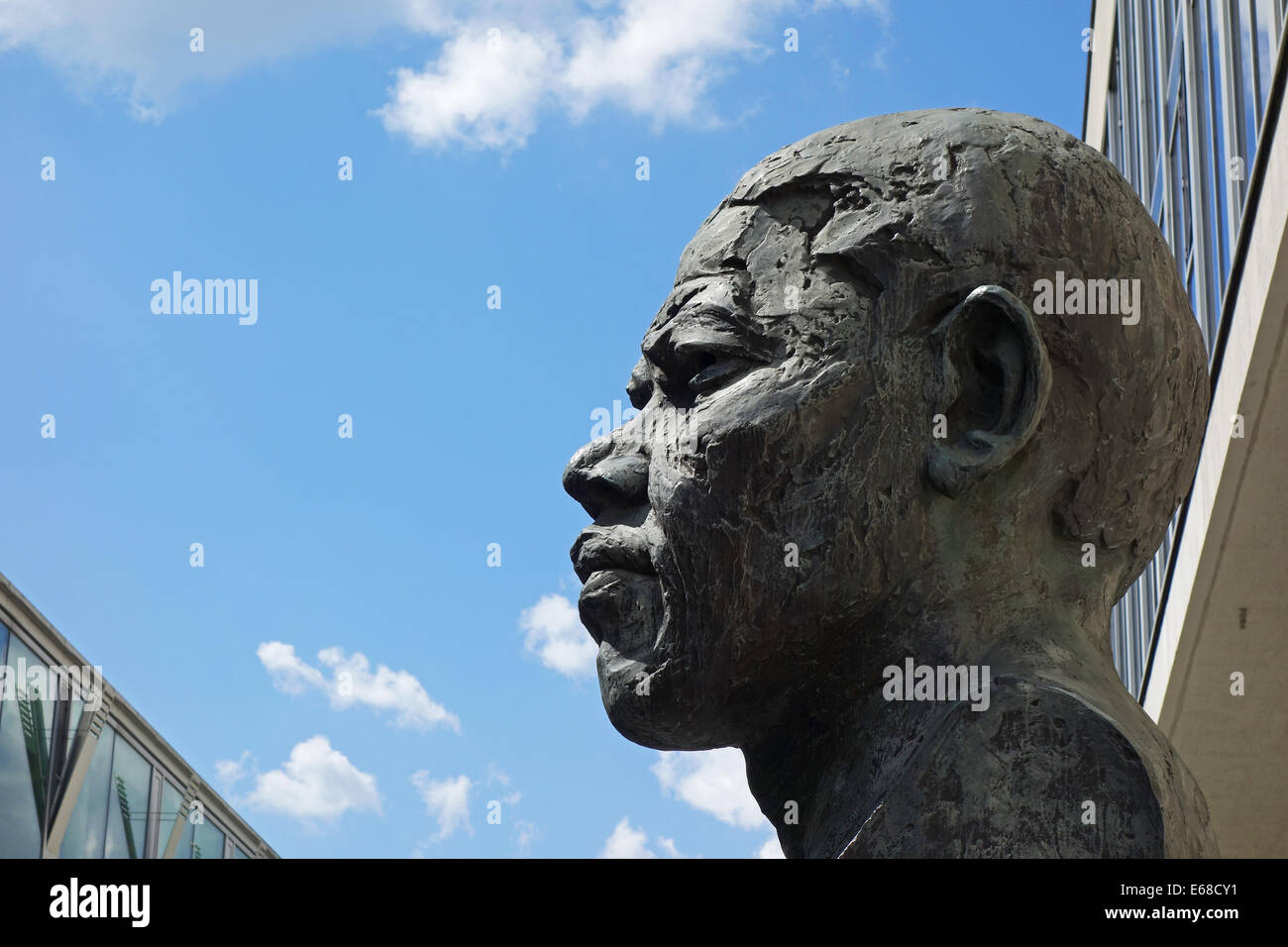 Nelson Mandela statua, South Bank di Londra, Gran Bretagna, Regno Unito Foto Stock