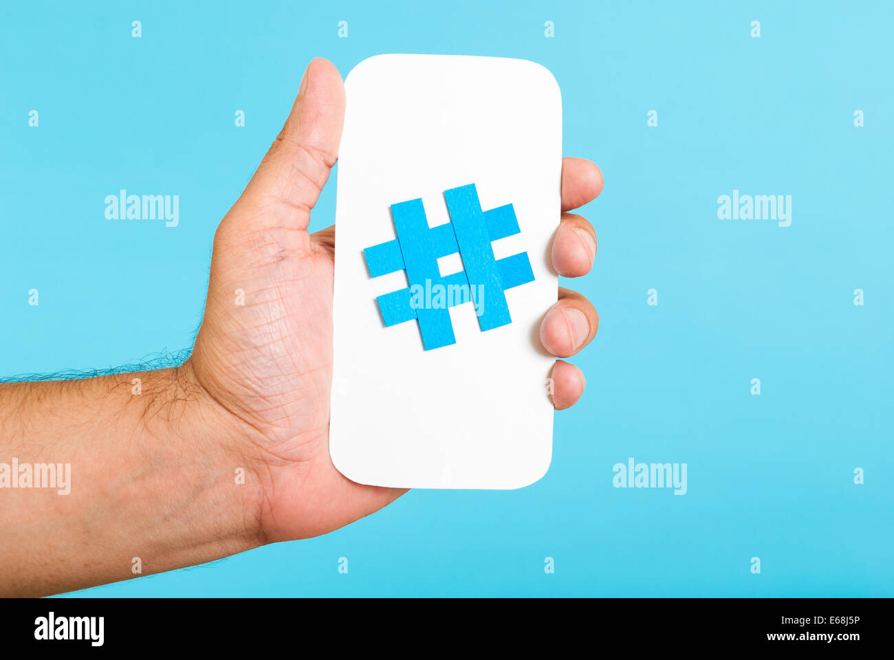 Hashtag Mobile concetto verticale Foto Stock