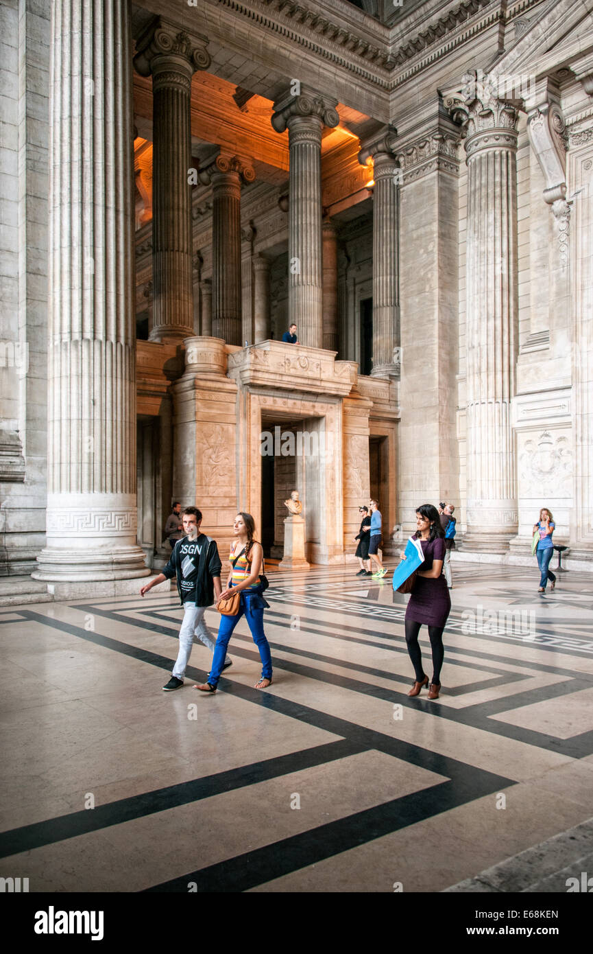 Palazzo di Giustizia di Bruxelles, Belgio. Foto Stock