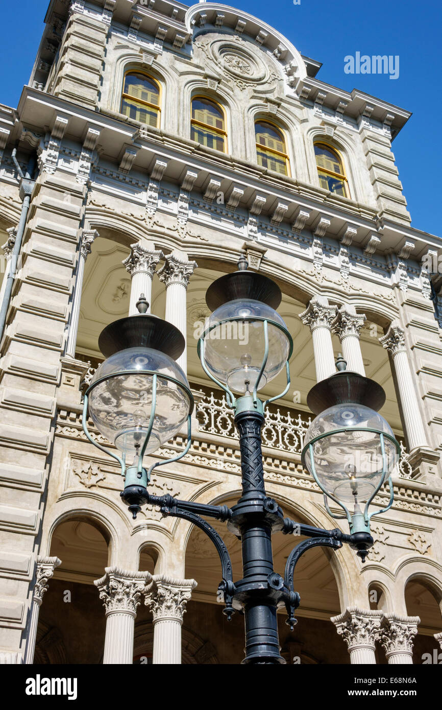 Honolulu Hawaii,Oahu,Hawaiian,Palazzo Iolani,residenza reale,esterno,lampione,USA,Stati Uniti,Stati Uniti,America Polinesia,HI140324049 Foto Stock