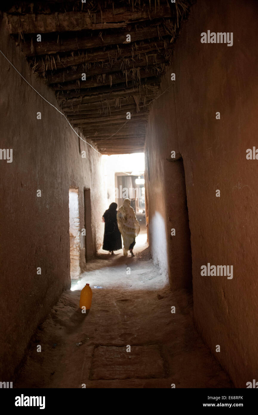 All'interno della Kasbah di Tamegroute; Marocco Foto Stock