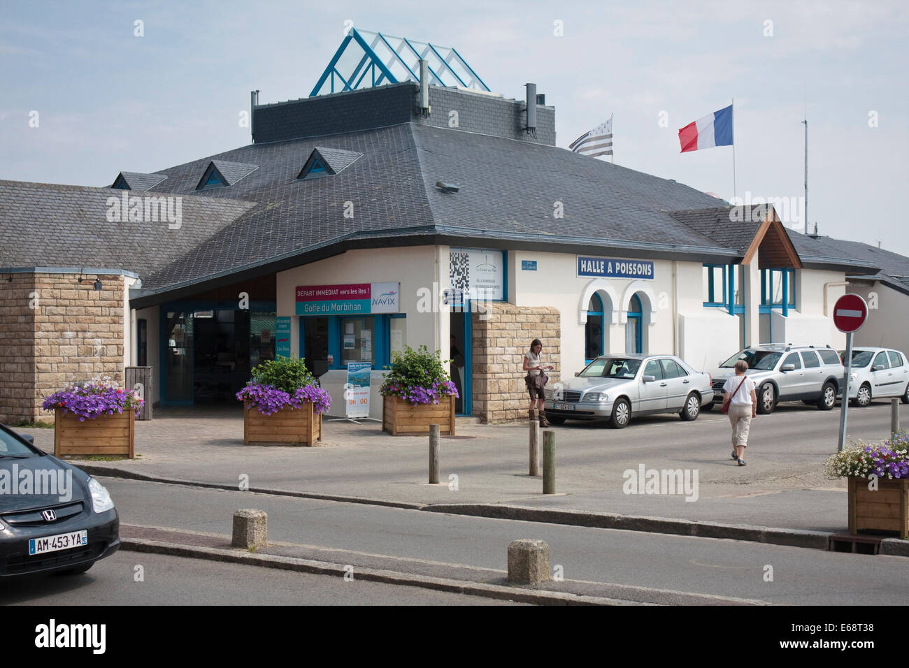 Pesce-hall - Halle un processo di Poisson - de La Trinité-sur-Mer, Bretagna Francia Foto Stock