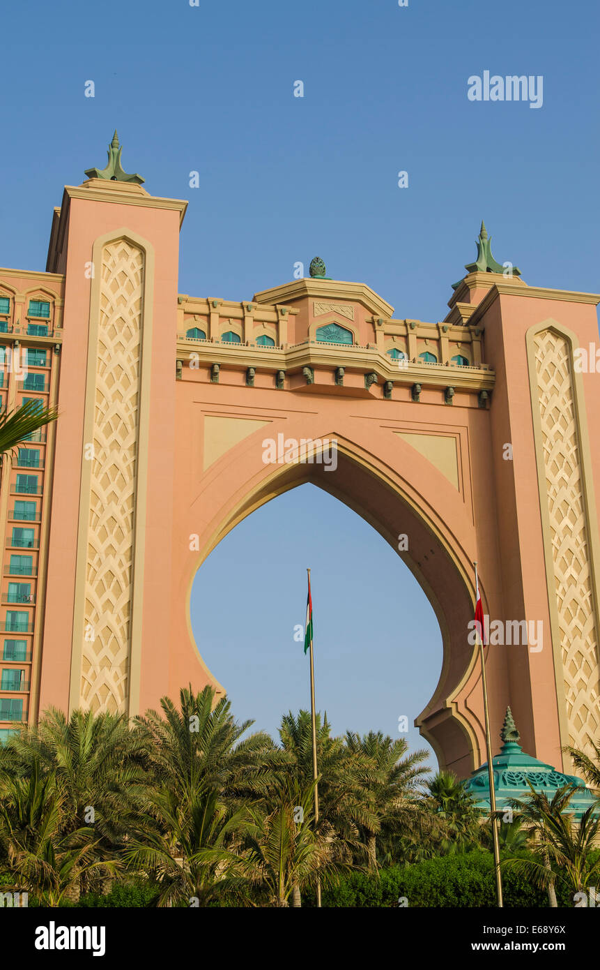 Atlantis Palm Hotel & Resort Palm Jumeirah island Dubai Emirati Arabi Uniti EMIRATI ARABI UNITI. Foto Stock