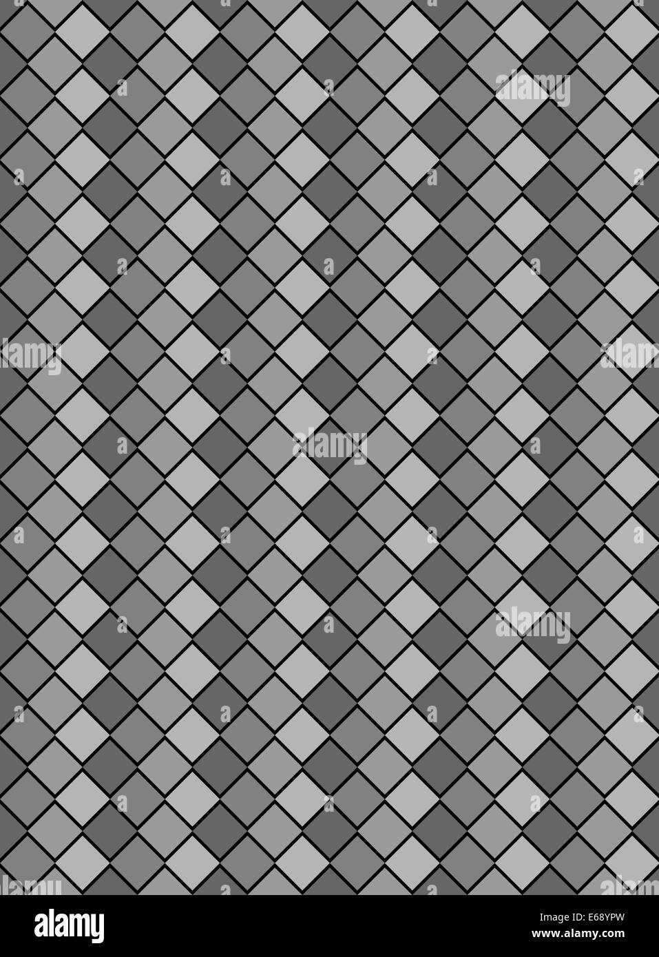 Quattro toni di grigio variegato diamond snake stile texture di sfondo pattern. Foto Stock