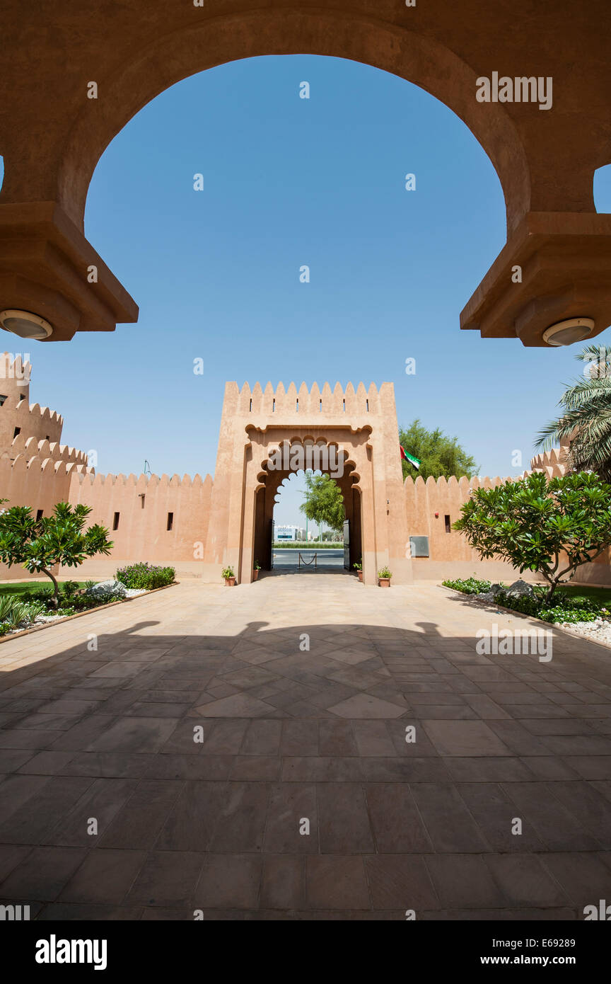 Al Ain Palace Museum di Al Ain, Dubai, Emirati Arabi Uniti EMIRATI ARABI UNITI. Foto Stock