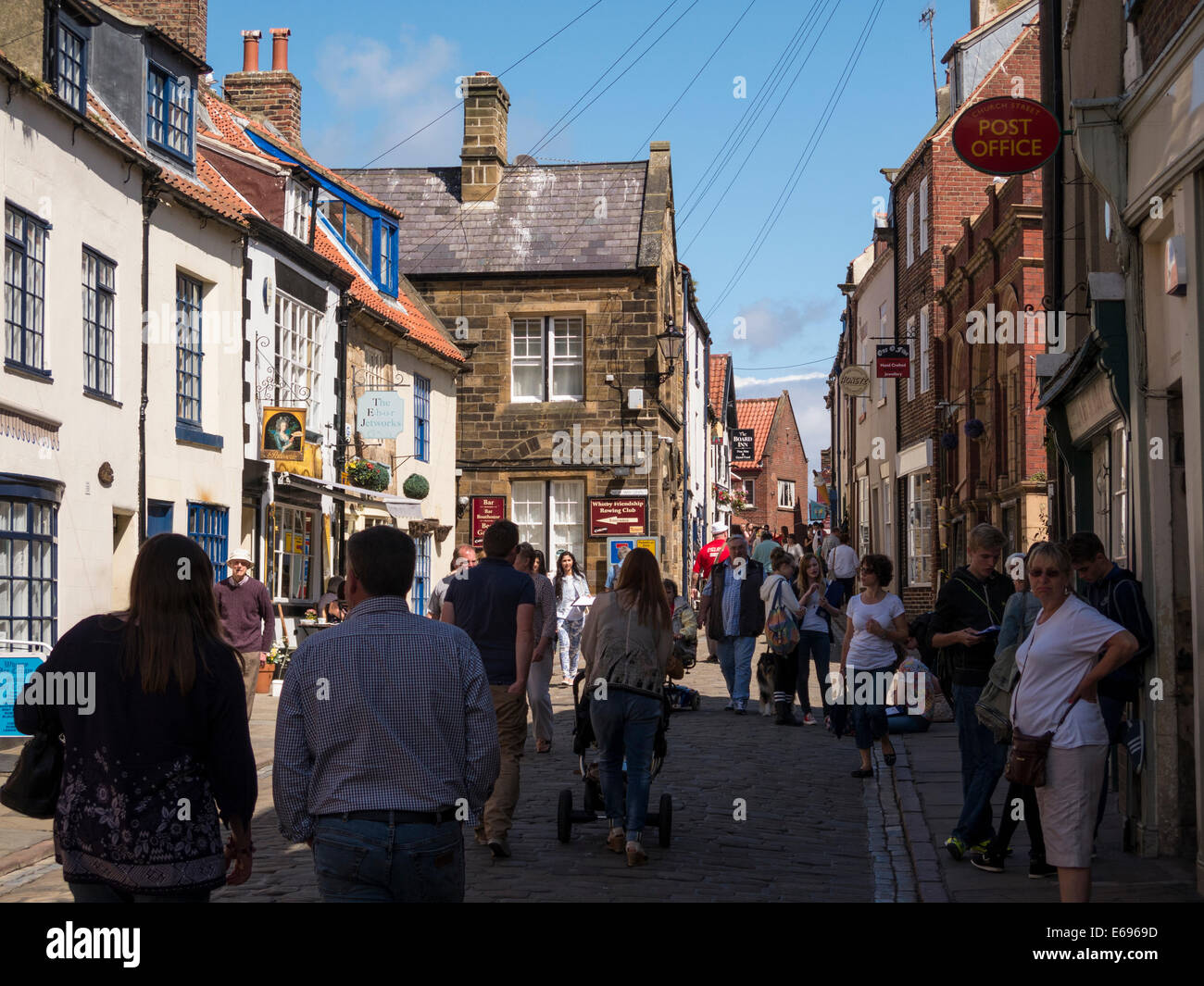 Whitby, North Yorkshire coast.....old town Foto Stock