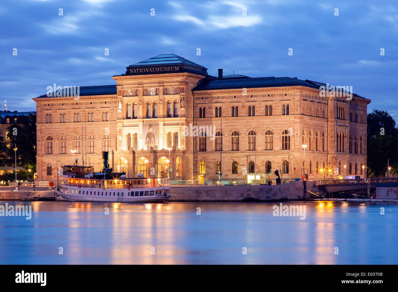 Nationalmuseum o il Museo Nazionale delle Belle Arti, collezione d'arte, galleria d'arte, dall'architetto Friedrich August Stüler, Stoccolma Foto Stock