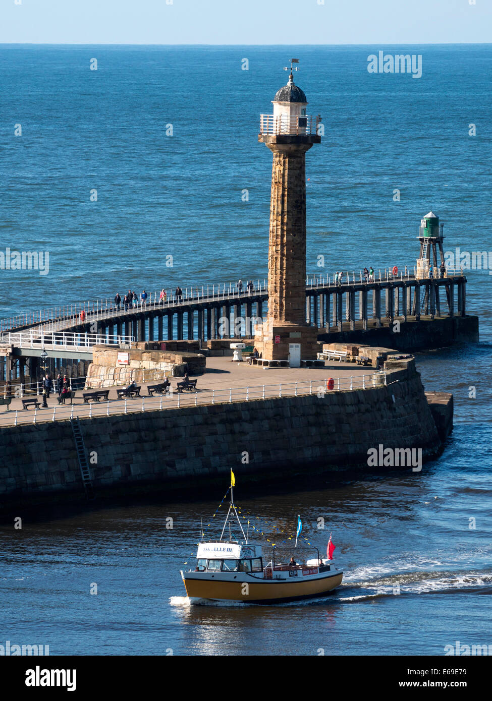 Porto,whitby, North Yorkshire coast Foto Stock
