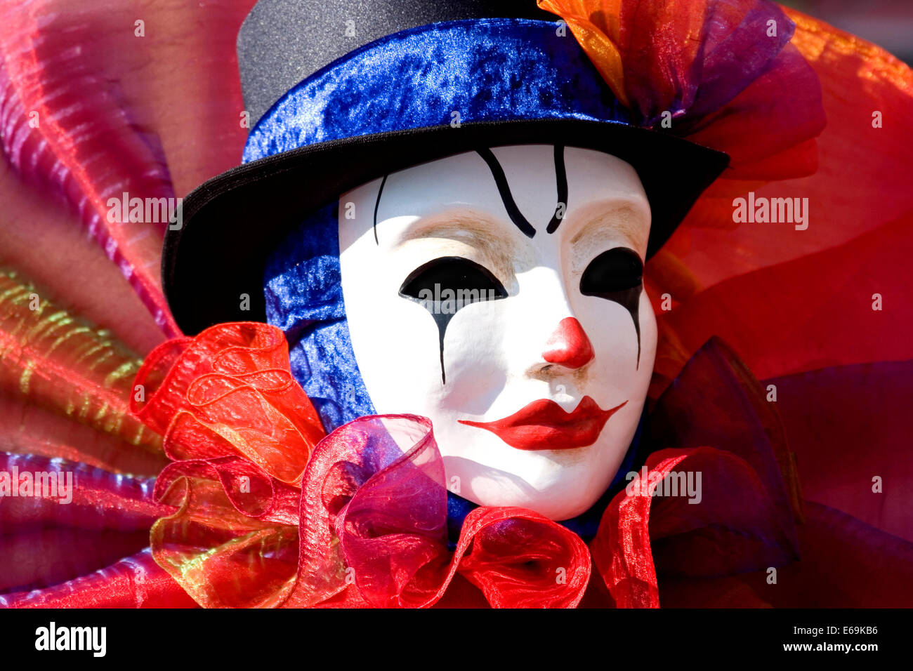 Il carnevale,clown,Arlecchino Foto Stock