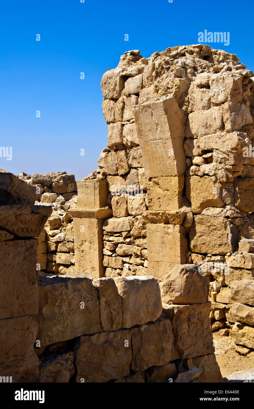 Shivta , resti di un Nabatean e città bizantina Foto Stock