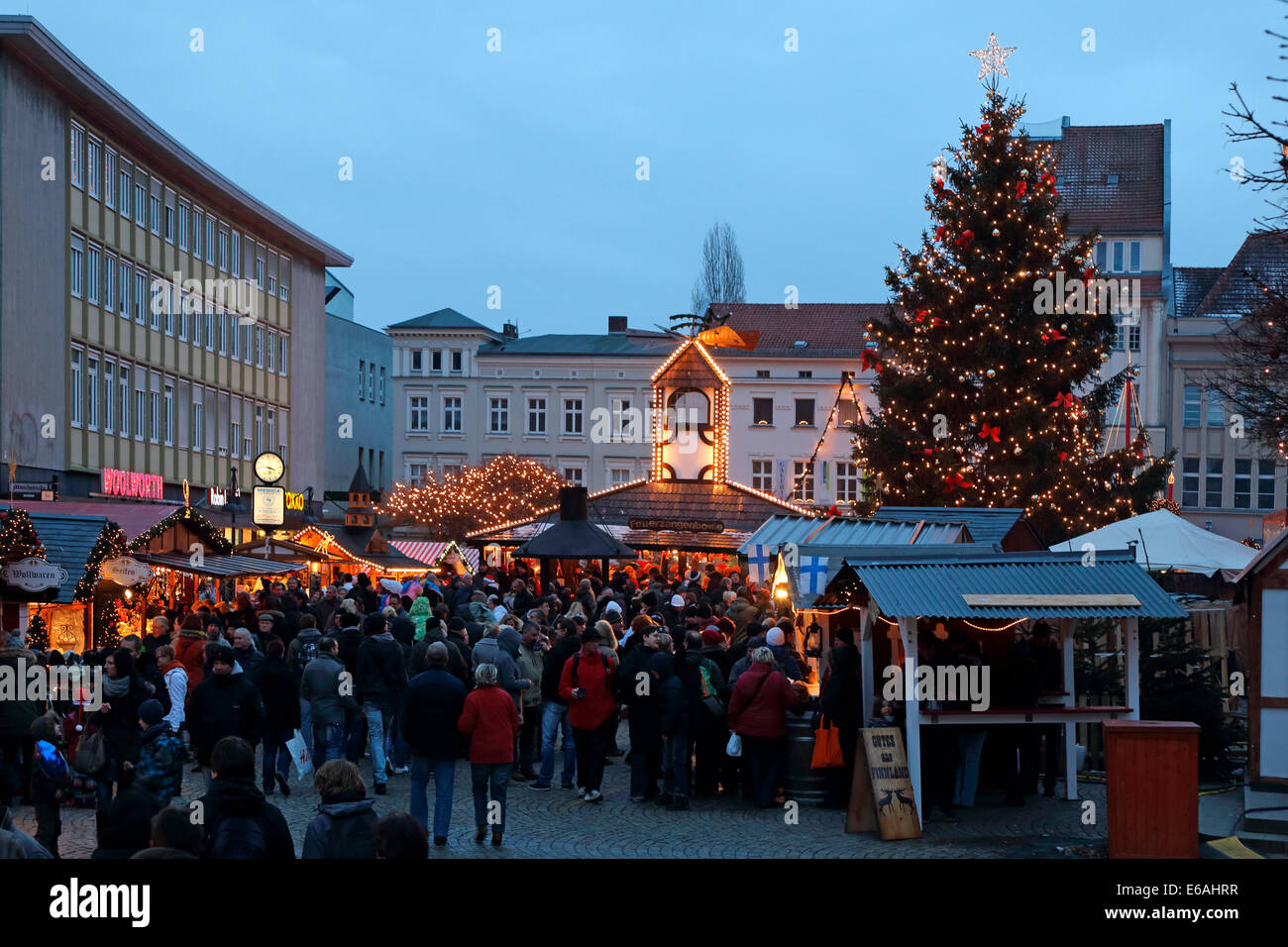 Berlin Spandau Weihnachtsmarkt Markt Foto Stock