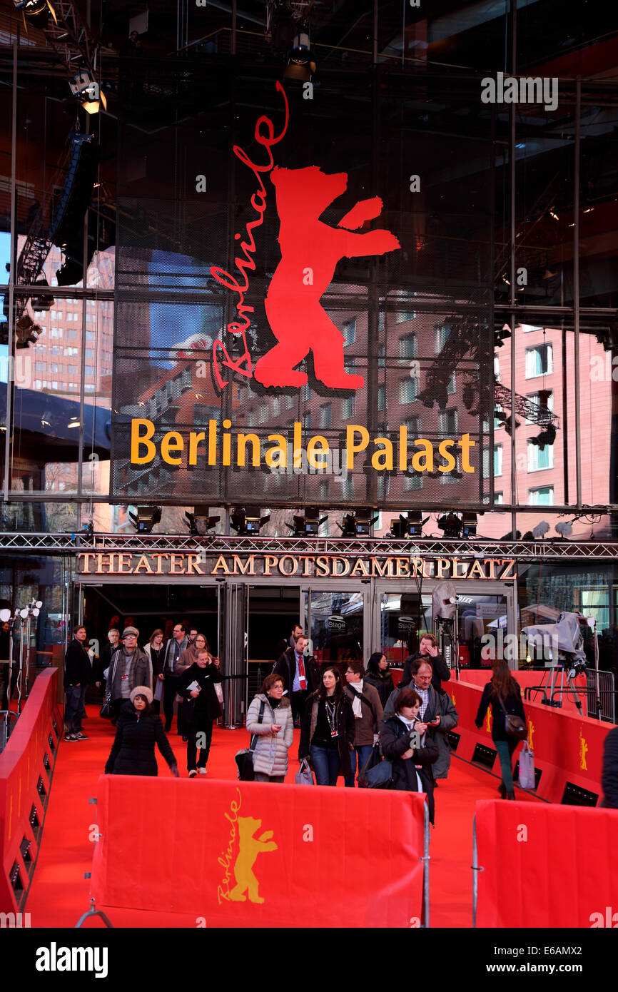 Berlin Potsdamer Platz Marlene Dietrich Platz Berlinale Foto Stock