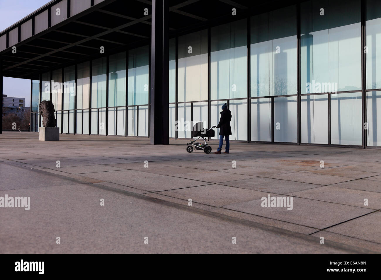 Berlin Neue Nationalgalerie Foto Stock