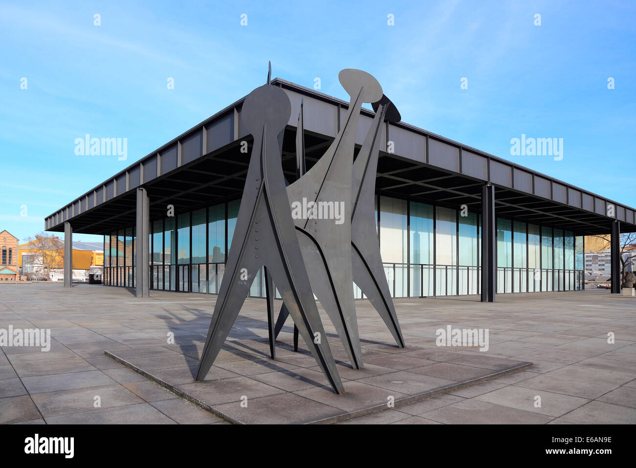 Berlin Neue Nationalgalerie Foto Stock