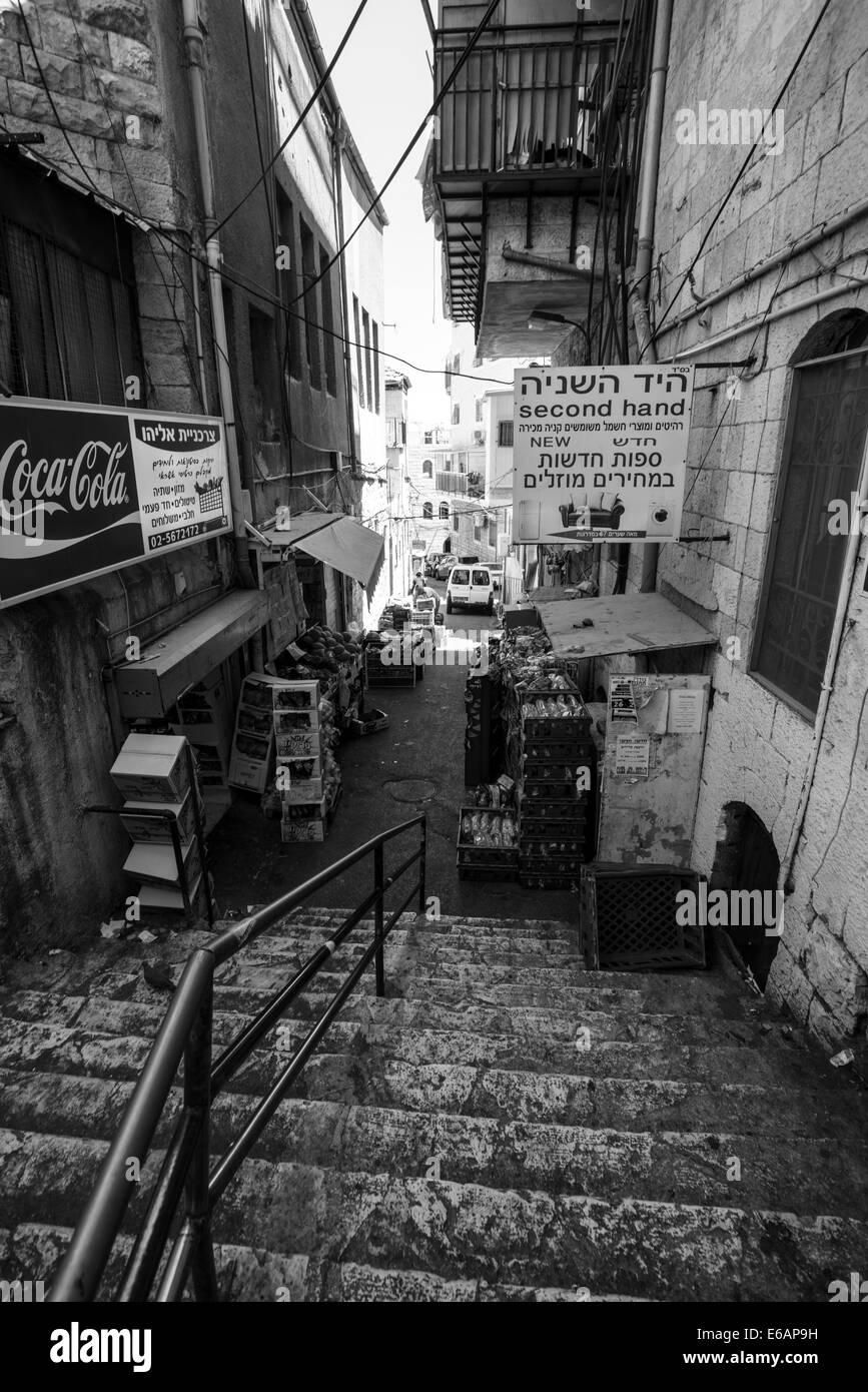 Meah Shearim,Gerusalemme (centinaia di Gates ) il vecchio quartiere di Gerusalemme Foto Stock