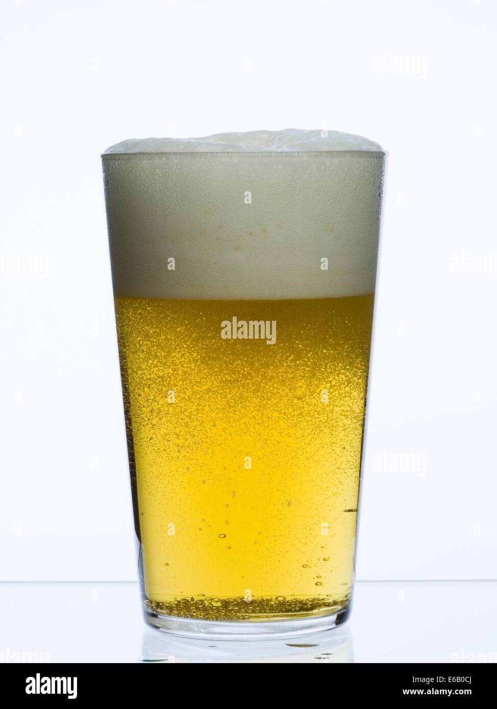 birra, bicchiere di birra Foto Stock