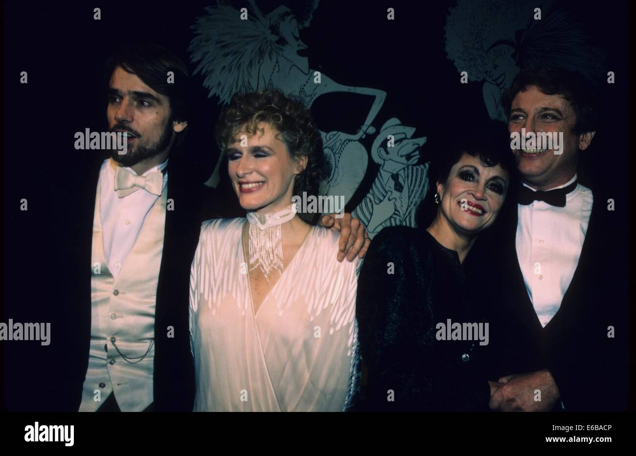 JEREMY IRONS con Glenn Close Chita Rivera e George Hearn.c0215.fornito da foto, inc.(Immagine di credito: © fornito dal mondo foto, Inc/Globe foto/ZUMA filo) Foto Stock