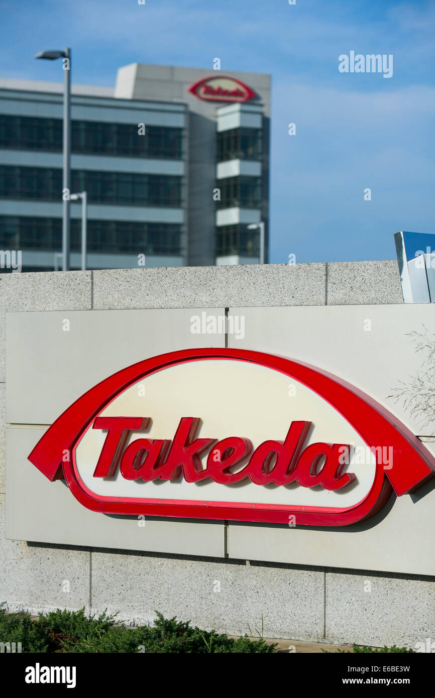 La sede centrale di Takeda Pharmaceuticals U.S.A., Inc. di Deerfield, Illinois. Foto Stock