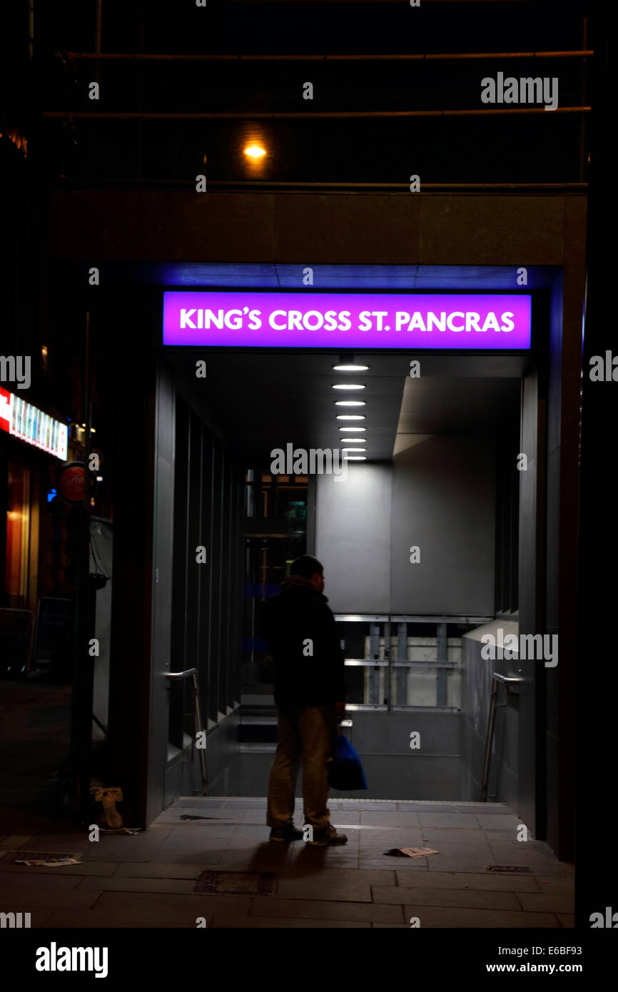 Großbritannien Gran Bretagna Londra Stazione di Kings Cross St Pancras Foto Stock