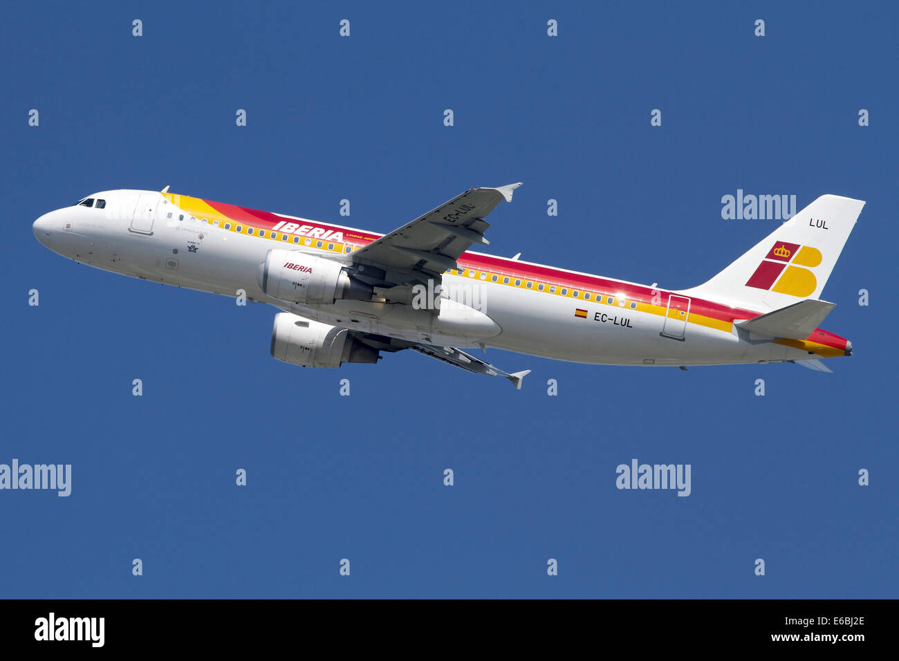 Airbus A320 di Iberia airlines. Foto Stock