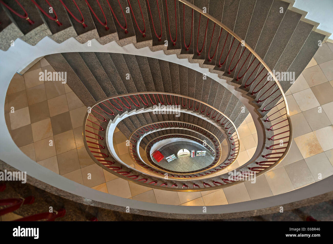 Anni Cinquanta la scala nella città di Norimberga hall, Norimberga, Media Franconia, Franconia, Baviera, Germania Foto Stock