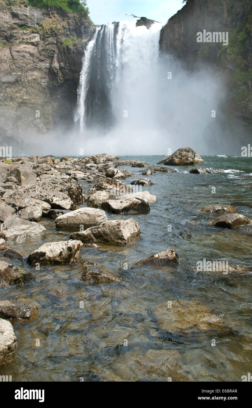 Snoqualmie Falls, nello Stato di Washington, USA Foto Stock
