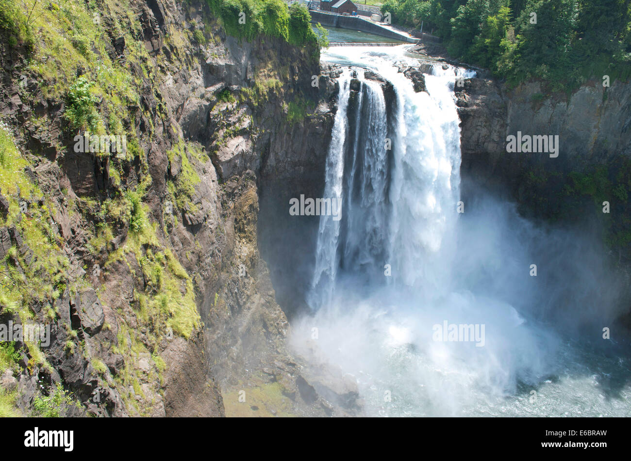 Snoqulmie Falls, nello Stato di Washington, USA Foto Stock