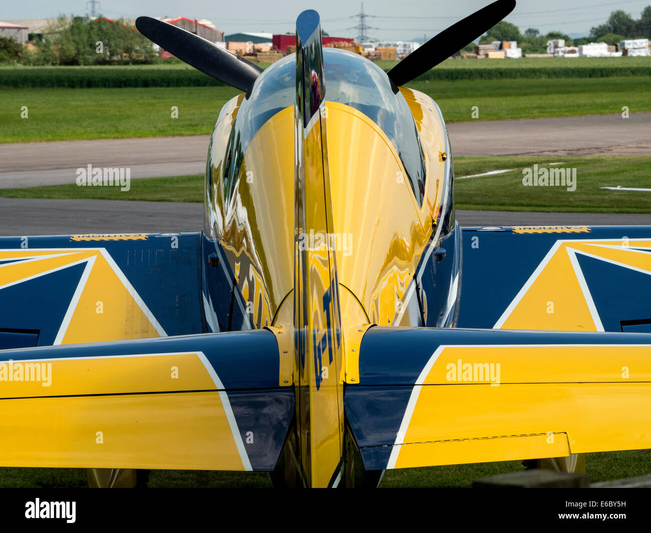 Aviosuperficie Breighton, North Yorkshire, Regno Unito Foto Stock