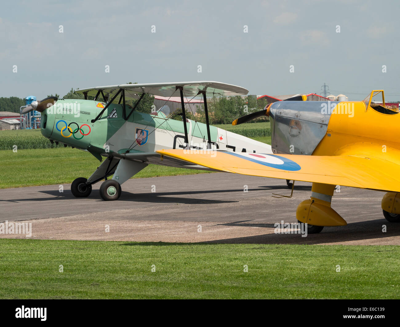 Aviosuperficie Breighton, North Yorkshire, Regno Unito Foto Stock