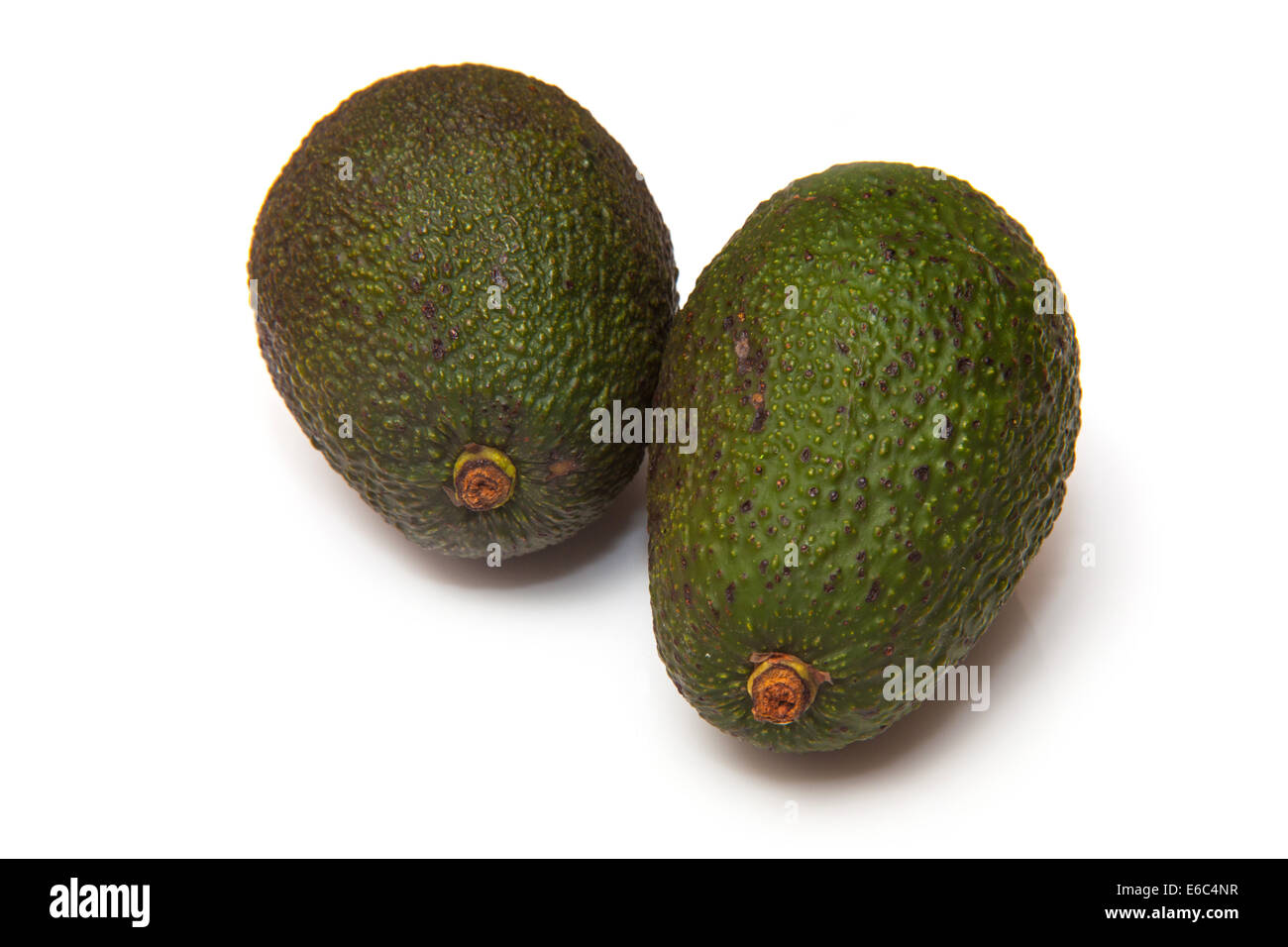 Avocado isolato su una bianca di sfondo per studio. Foto Stock
