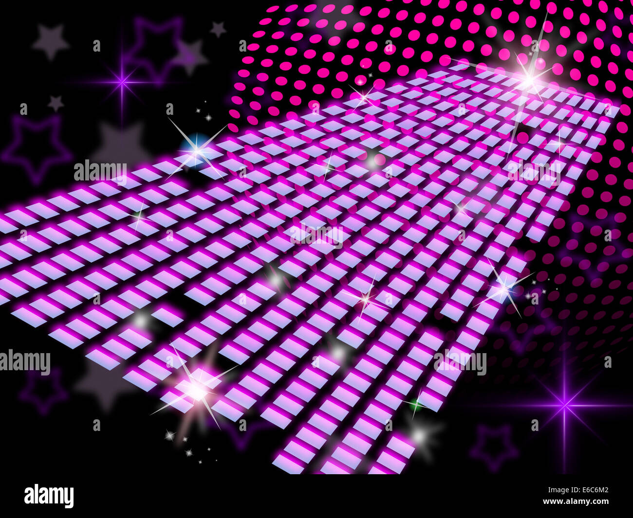 Griglia spaziale indicando Background di Design e squadrato Foto Stock