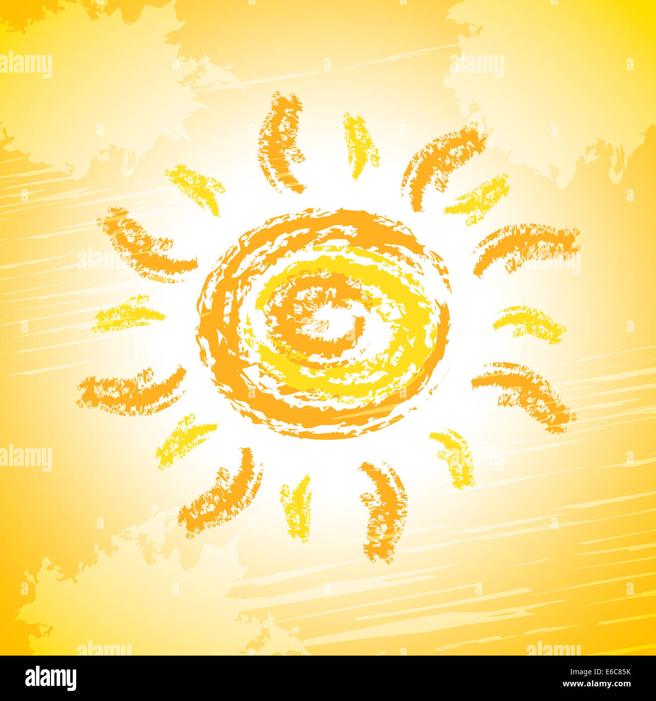 Raggi di sole che indica il tempo di estate e di luce Foto Stock
