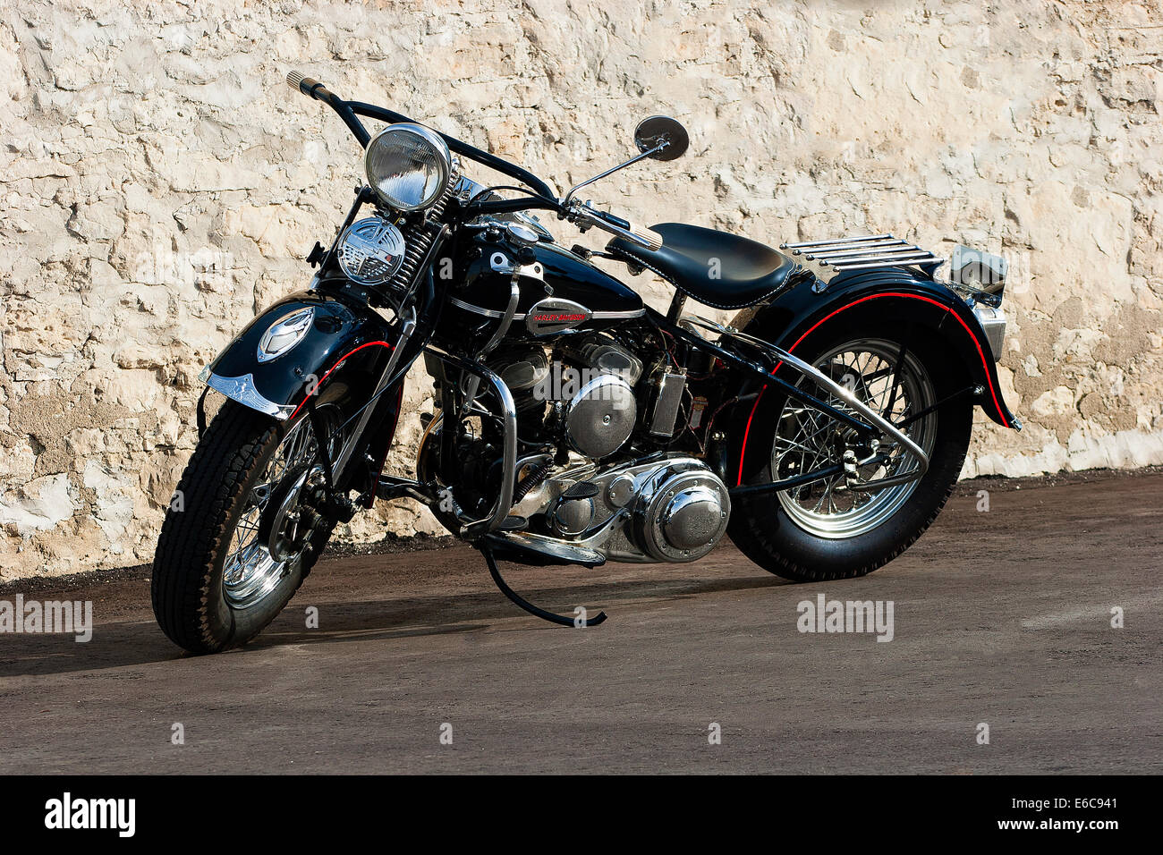 1942 Harley Davidson WLA motociclo Foto Stock