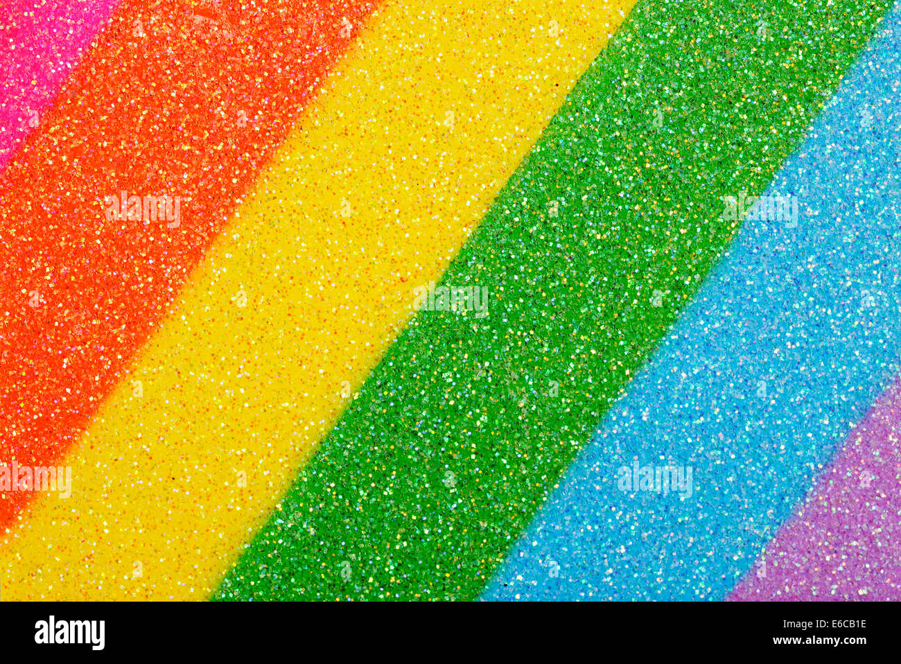 Colori dell'arcobaleno, close-up Foto Stock