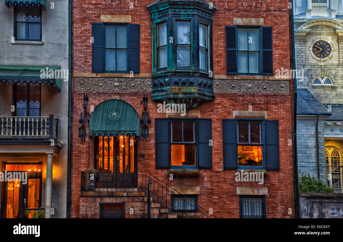 Stati Uniti d'America, Georgia, savana, Foley House Inn nel quartiere storico. Foto Stock