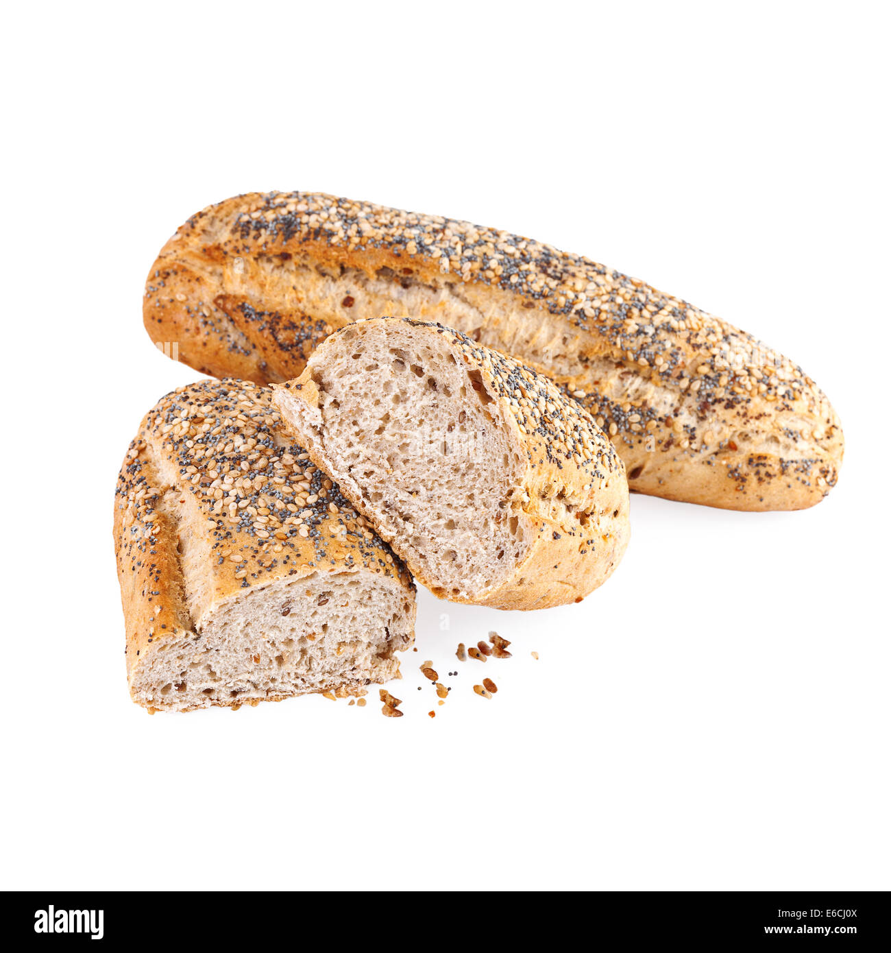 Tutto ciambelle di grano Foto Stock
