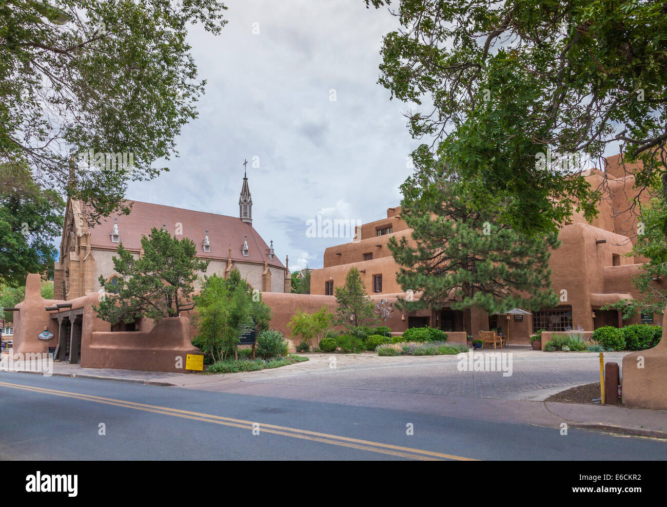 Il vecchio Loretto Academy scuola è ora il Inn & Spa at Loretto, un centro termale di lusso e hotel a Santa Fe. Foto Stock