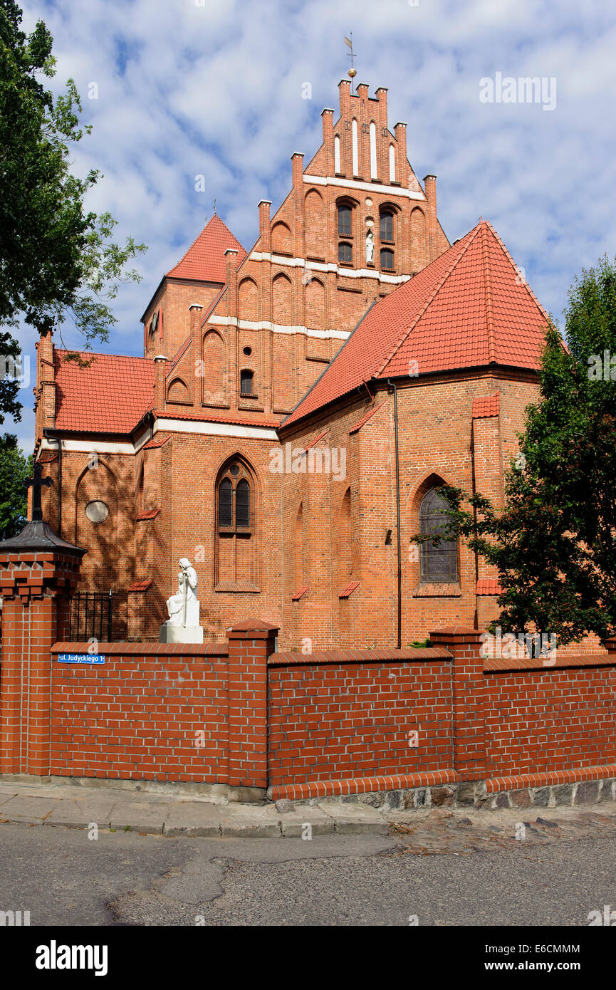 Chiesa gotica Pietro+Paolo in Puck, Polonia, Europa Foto Stock
